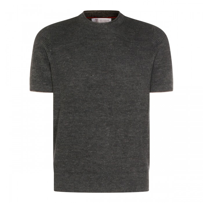 GREY LINEN AND COTTON KNITWEAR