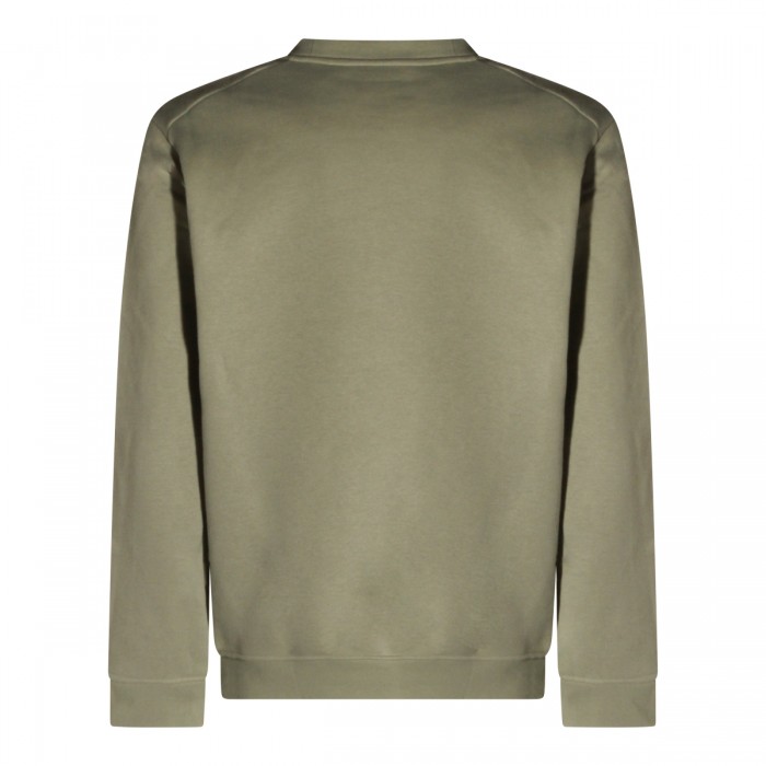 GREEN COTTON EMBLEM FLEECE... 2