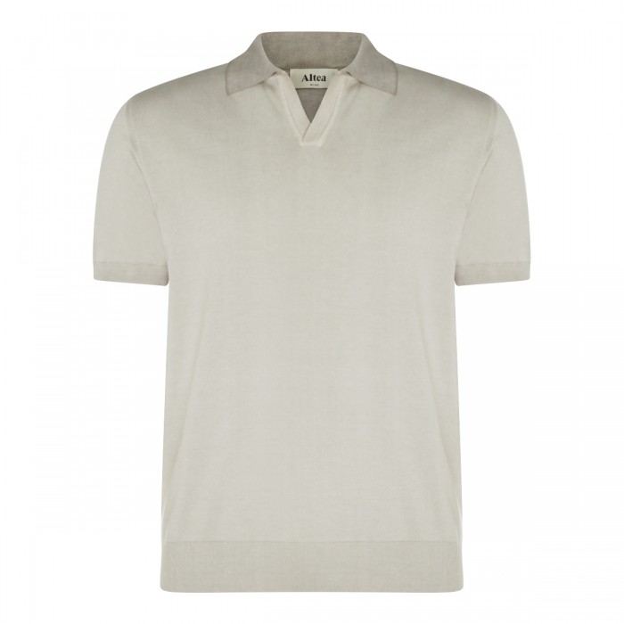 SAND COTTON POLO SHIRT