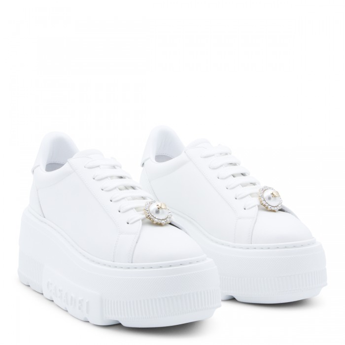 WHITE LEATHER NEXUS SNEAKERS 2