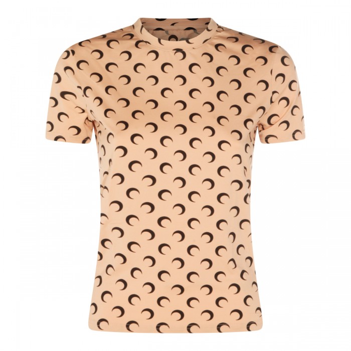 BEIGE AND BLACK T-SHIRT