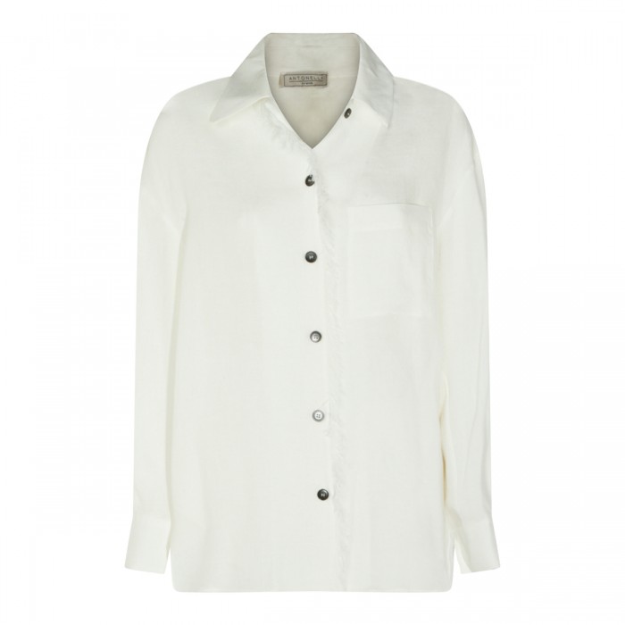WHITE LINEN SHIRT