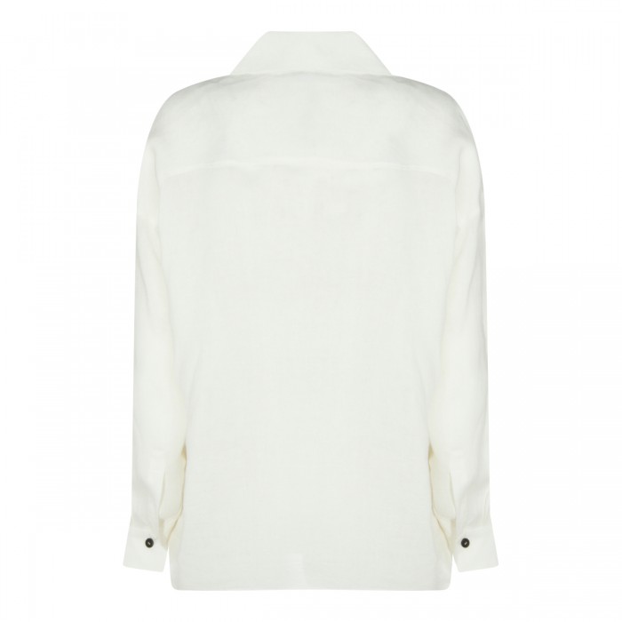 WHITE LINEN SHIRT 2