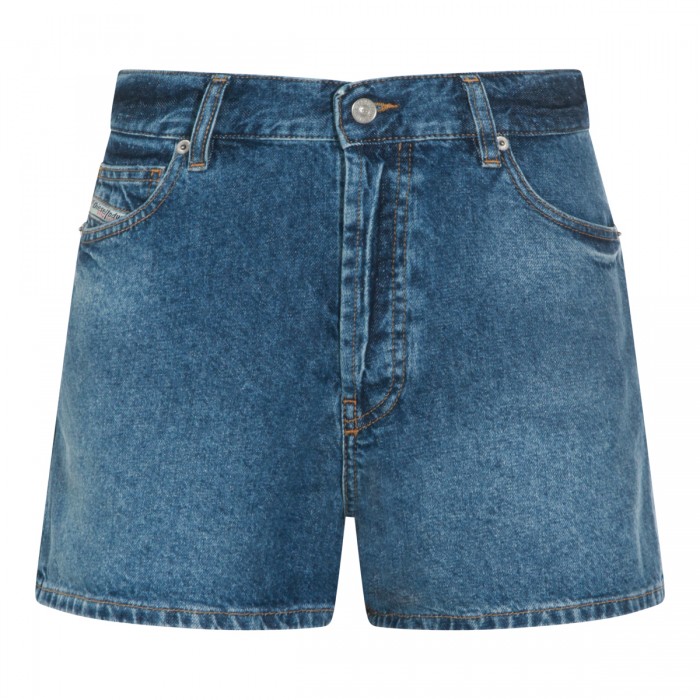 BLUE COTTON SHORTS