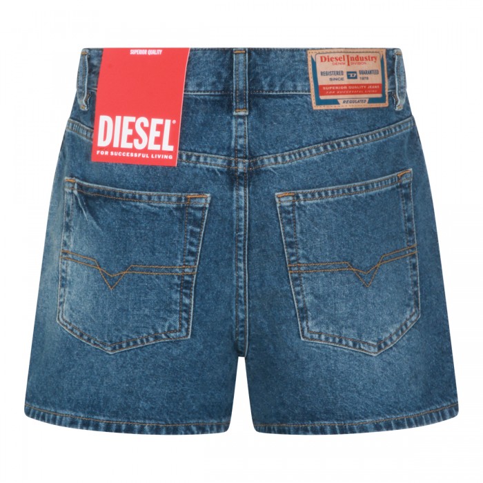 BLUE COTTON SHORTS 2