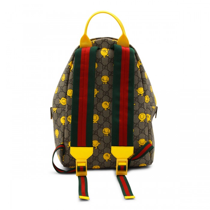 YELLOW AND BROWN BACKPACK 2