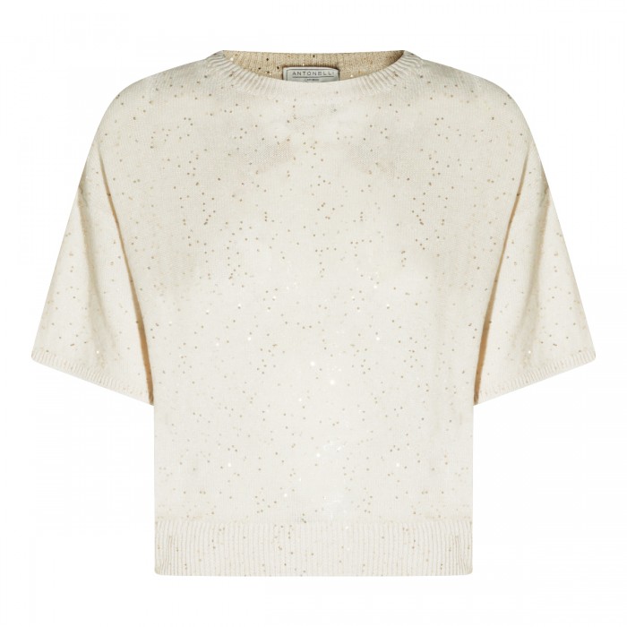 BEIGE LINEN COTTON BLEND...