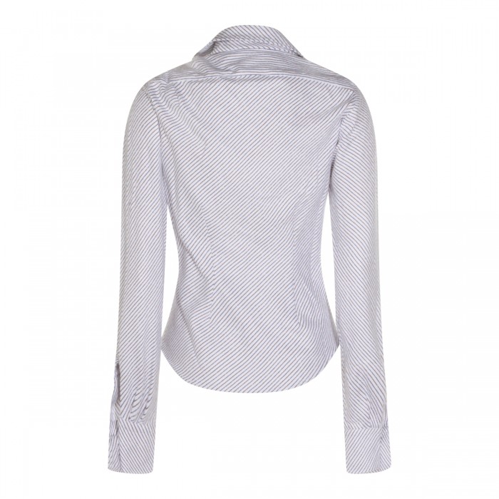 BLUE AND BROWN COTTON SHIRT 2