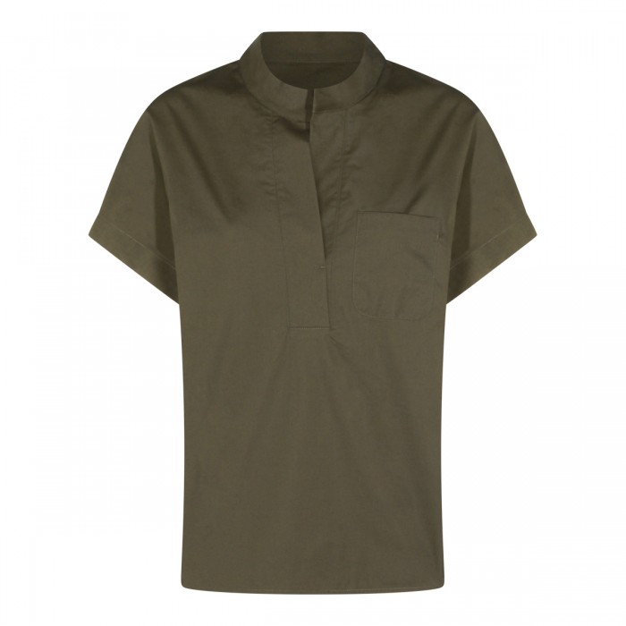 GREEN COTTON SHIRT