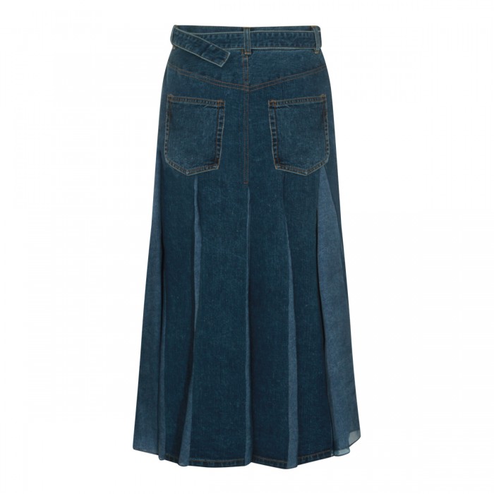 BLUE COTTON SKIRT 2