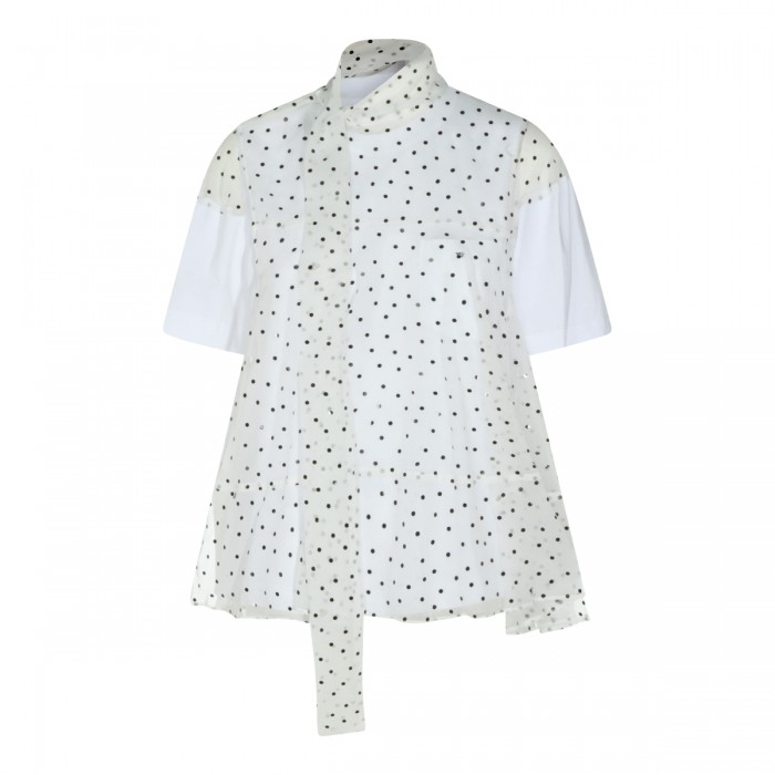 WHITE COTTON T-SHIRT