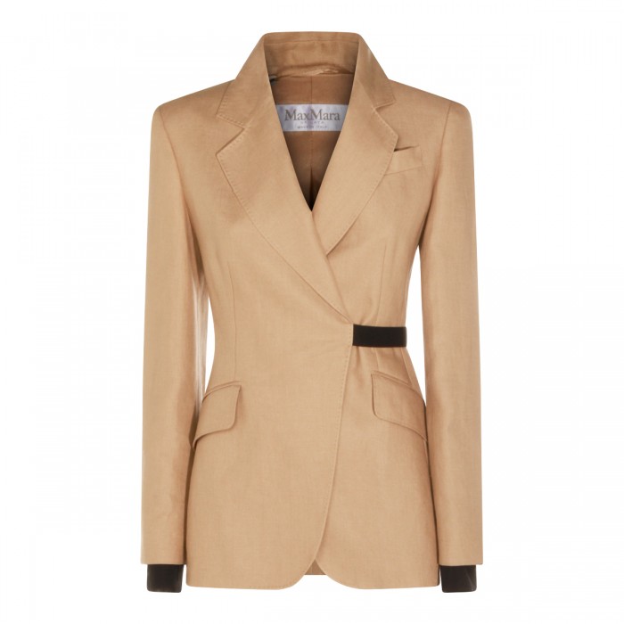 SAND LINEN MXSFIONDA BLAZER