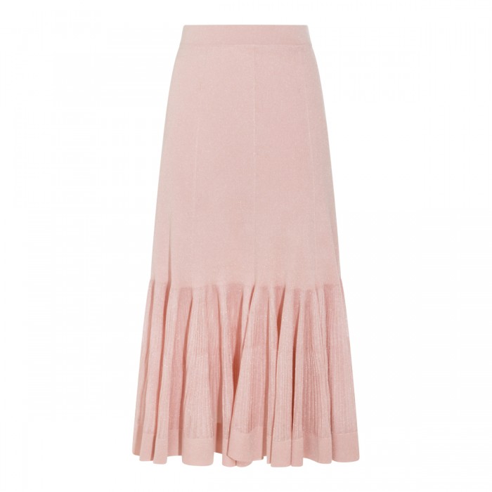 PINK VISCOSE SKIRT