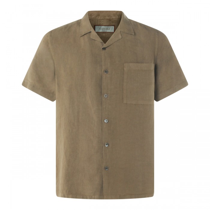 GREEN LINEN SHIRT
