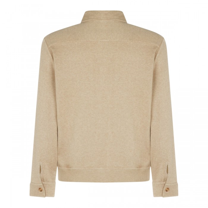 BEIGE COTTON CASUAL JACKET 2
