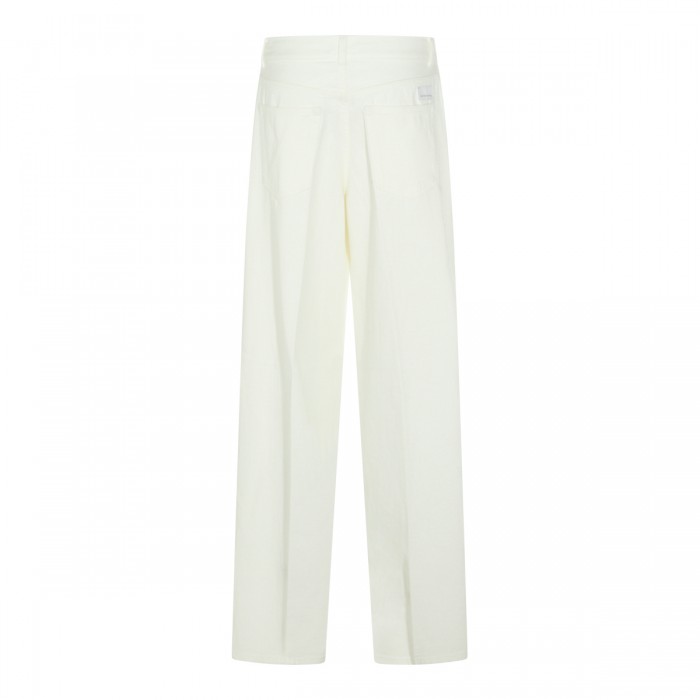 WHITE COTTON JEANS 2