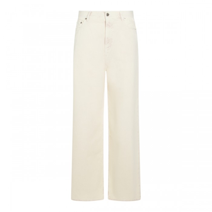 LIGHT YELLOW COTTON DENIM...