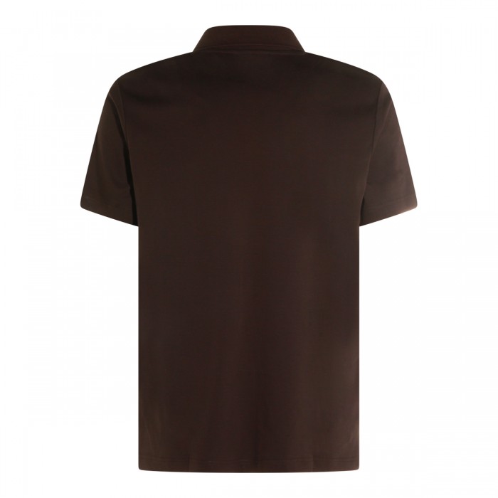 BROWN COTTON POLO SHIRT 2