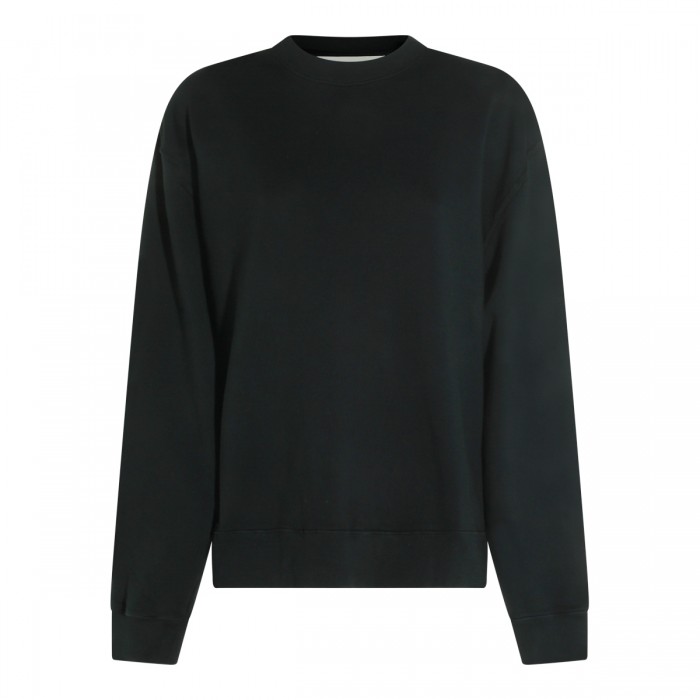 BLACK COTTON SWEATSHIRT