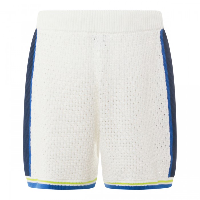 WHITE AND BLUE COTTON SHORTS 2