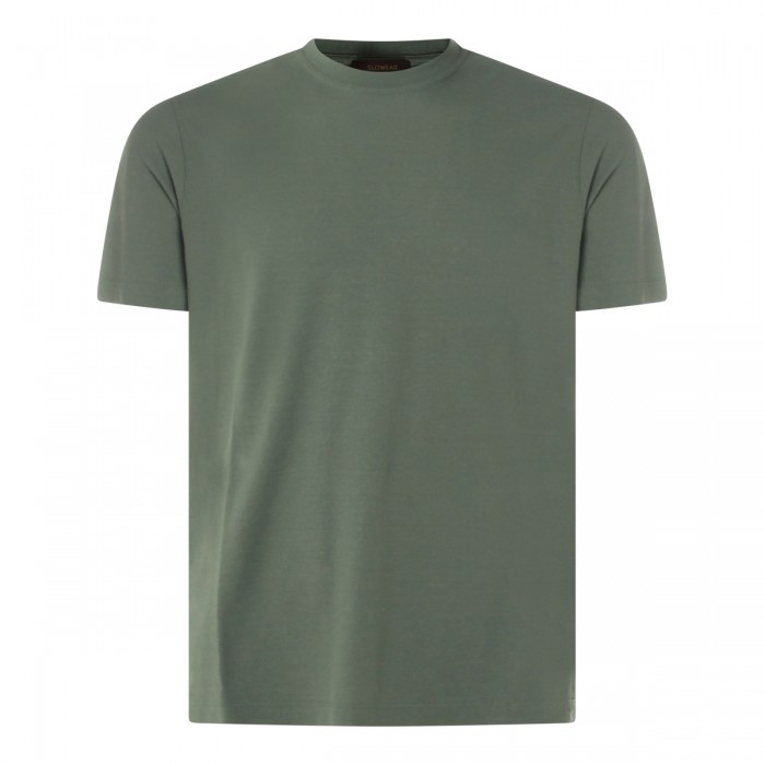 LIGHT GREEN COTTON T-SHIRT