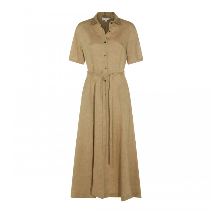 BEIGE LINEN DRESS