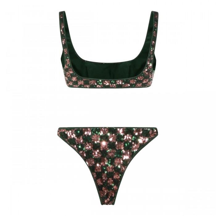 GREEN AND PINK SEQUINS... 2