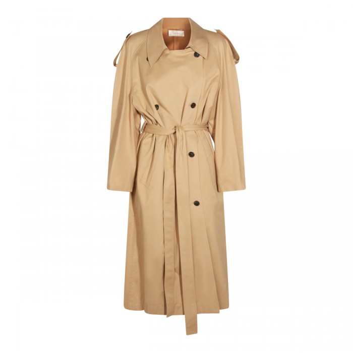 BEIGE COTTON DESTER TRENCH...