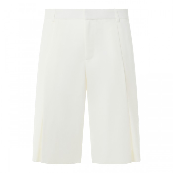 WHITE COTTON SHORTS