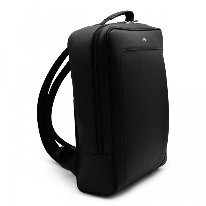 BLACK LEATHER BACKPACK 2