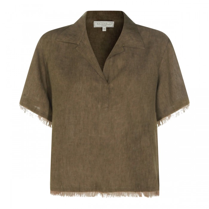 BROWN LINEN SHIRT