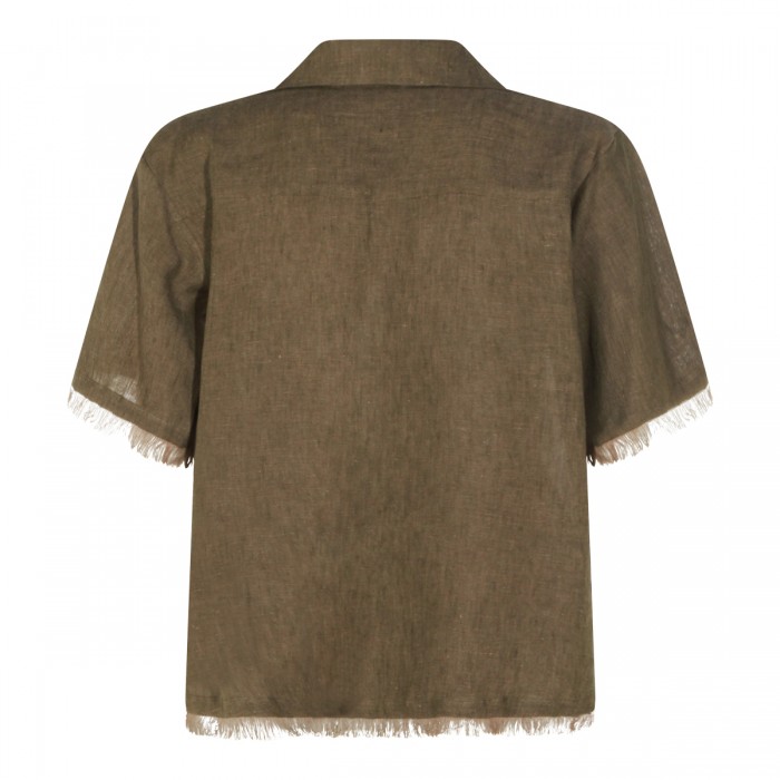 BROWN LINEN SHIRT 2