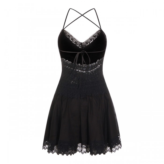 BLACK COTTON DRESS 2