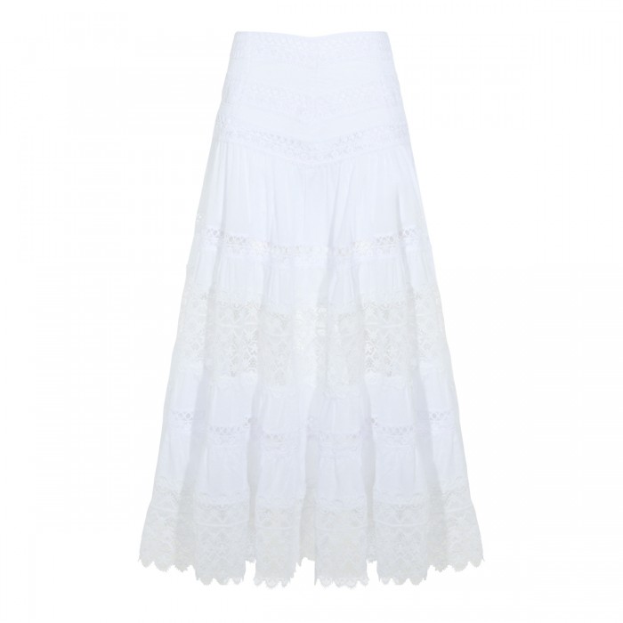 WHITE COTTON SKIRT