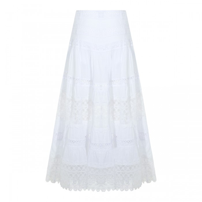 WHITE COTTON SKIRT 2