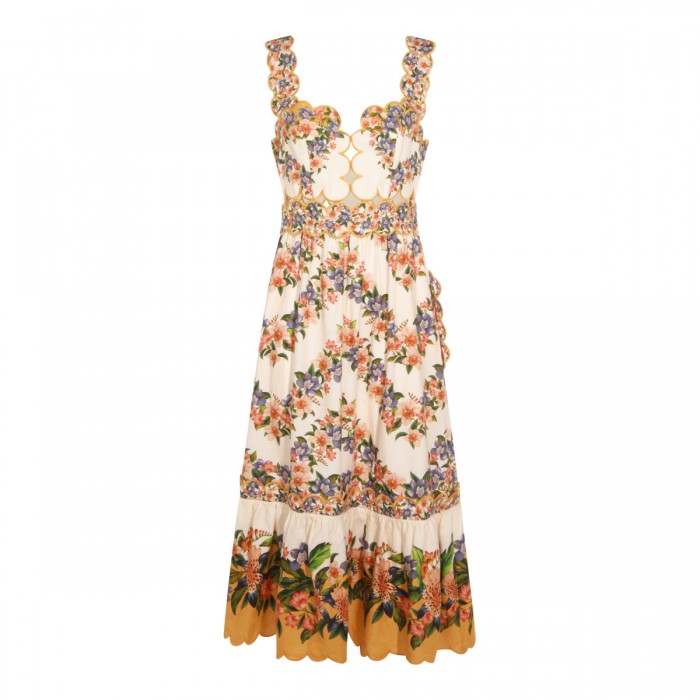 MULTICOLOR LINEN DRESS