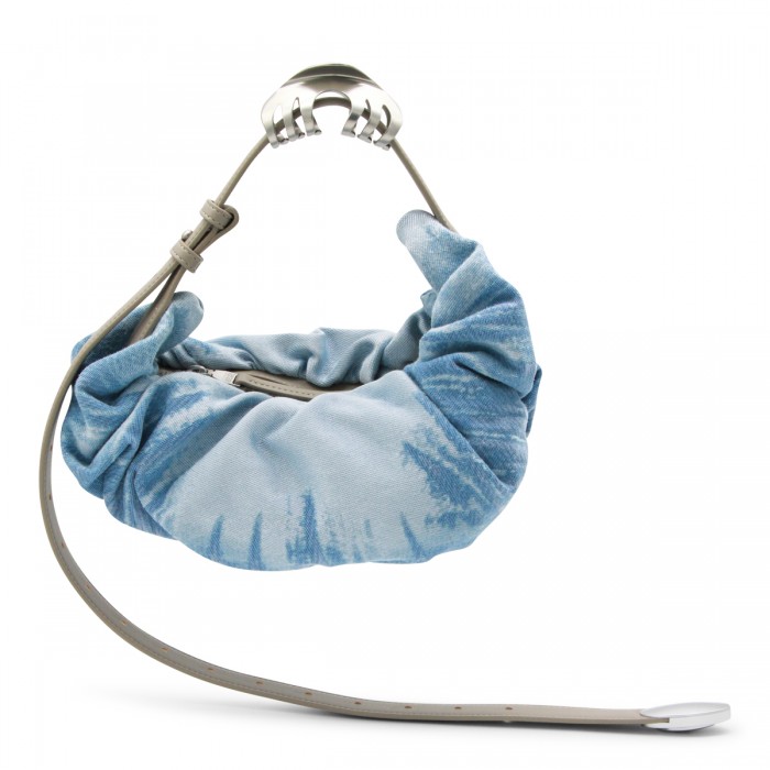 BLUE COTTON SHOULDER BAG