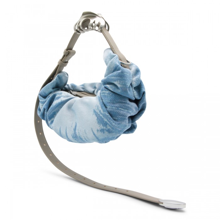 BLUE COTTON SHOULDER BAG 2