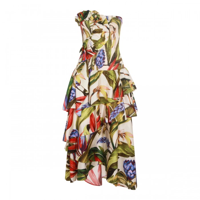 MULTICOLOR VISCOSE DRESS