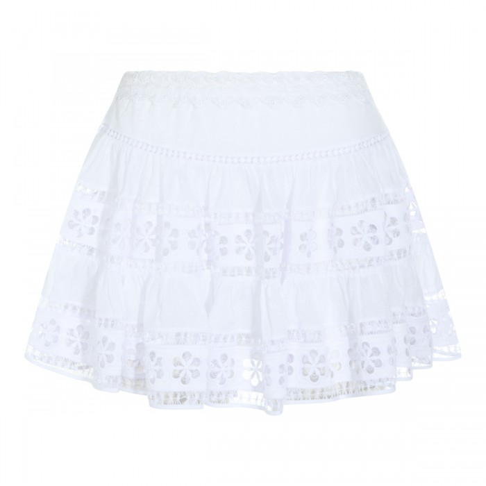 WHITE COTTON SKIRT