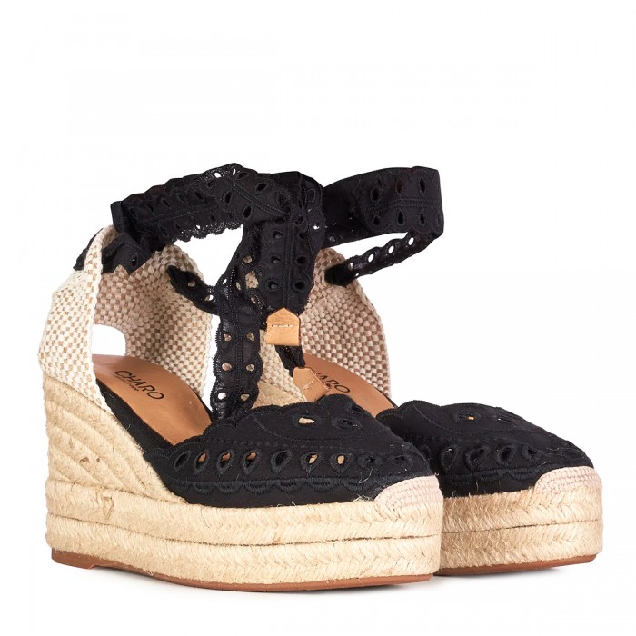BLACK RAFFIA ESPADRILLAS 2