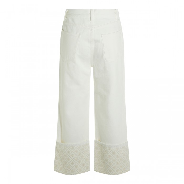 WHITE COTTON JEANS 2