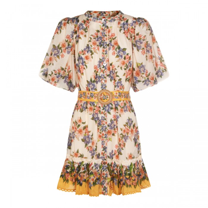 MULTICOLOR LINEN DRESS