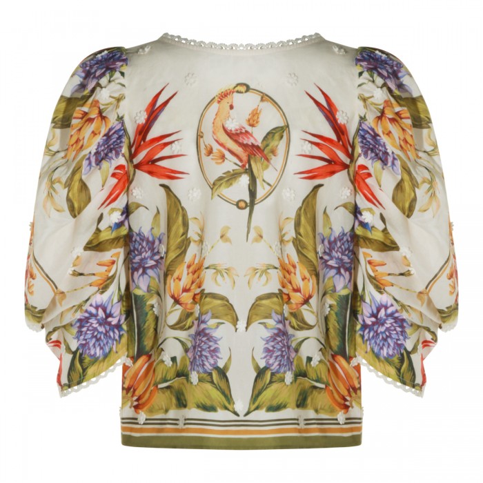 MULTICOLOR LINEN TOP 2