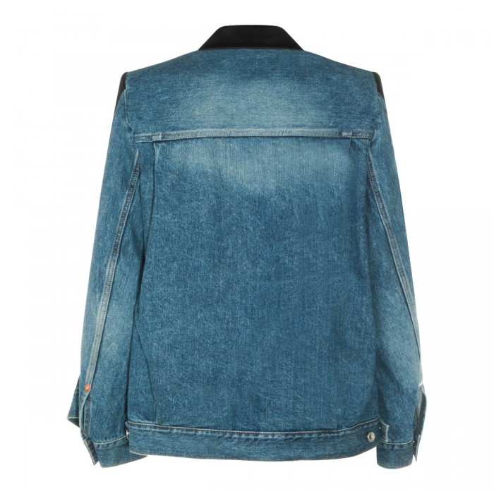 BLACK AND DENIM WOOL JACKET 2