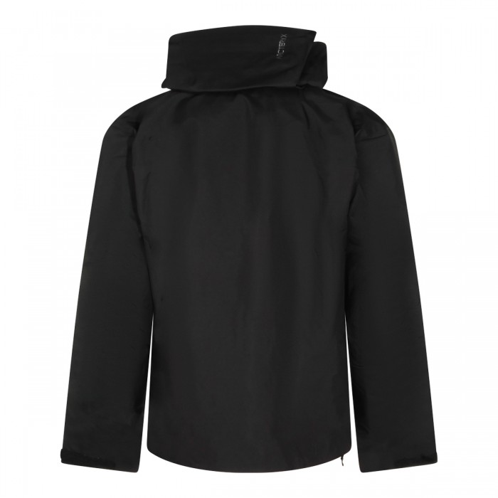 BLACK NYLON CASUAL JACKET 2