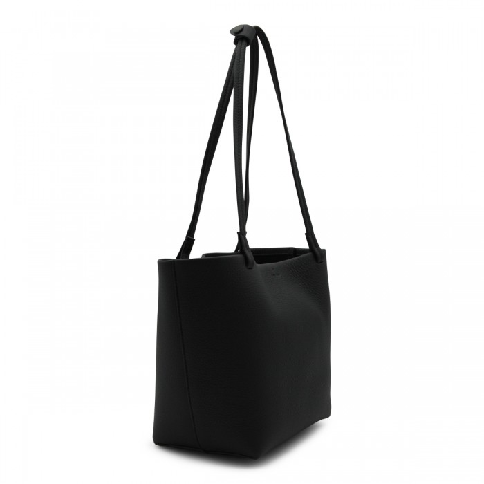 BLACK LEATHER MEDIUM PARK TOTE 2