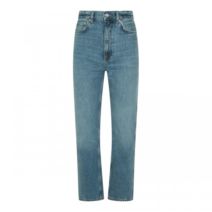 BLUE COTTON DENIM JEANS