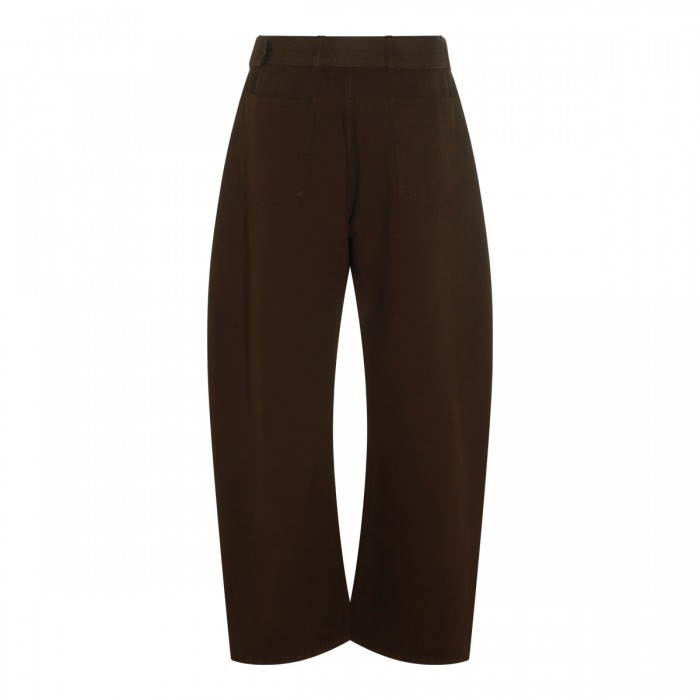 DARK BROWN LEATHER PANTS 2