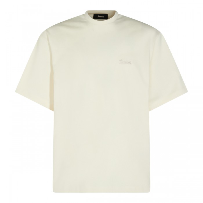 LIGHT CREAM COTTON T-SHIRT